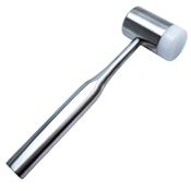 Combination Mallet, #1, Large, One Replaceable Nylon Cap, One Solid Stainless Side, Cylinder Shaped Head, 12.7oz, Diameter 1.260" (32mm), Overall Length 7-7/8" (200mm) 